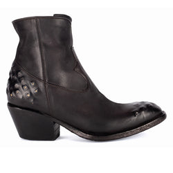 ISABEL 88002<br>Studded Black Ankle Boots