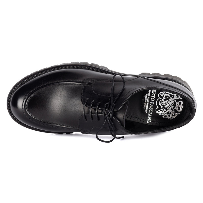 IVAN 91018<br>Black Chunky Derby Shoes