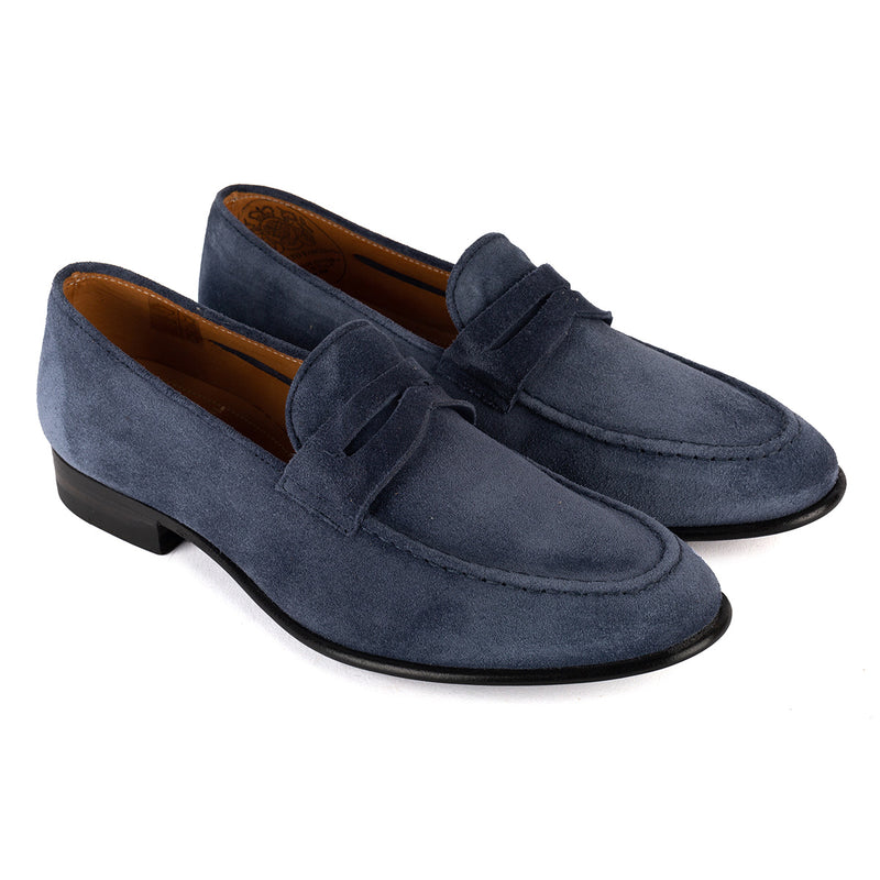 JANET 80013<br>Denim suede loafers