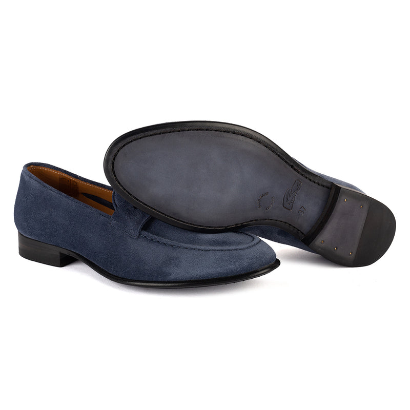 JANET 80013<br>Denim suede loafers