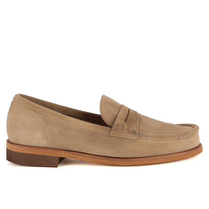 JANET 98001<br>Biscuit suede loafers