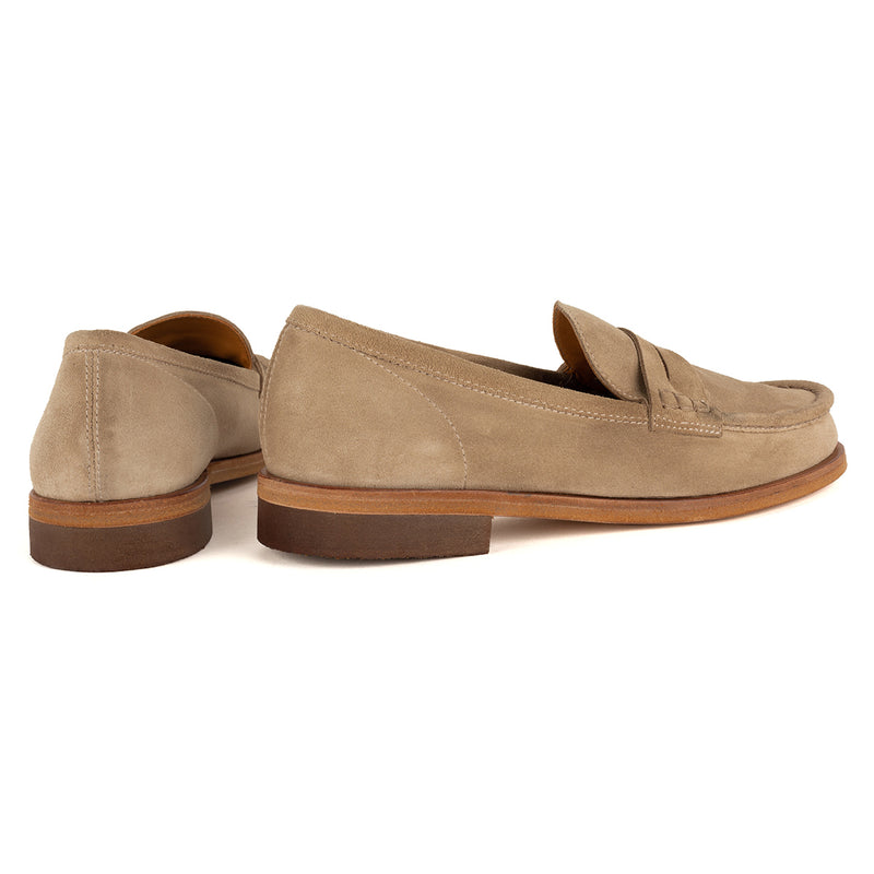 JANET 98001<br>Biscuit suede loafers