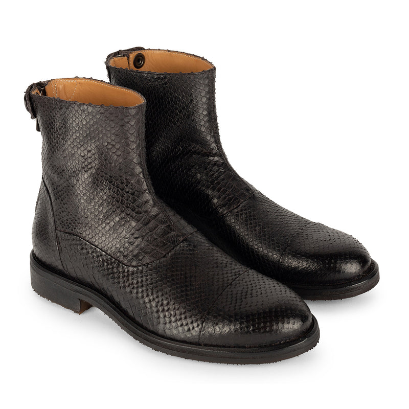 KARINA 86014<br> Faux python ankle boots