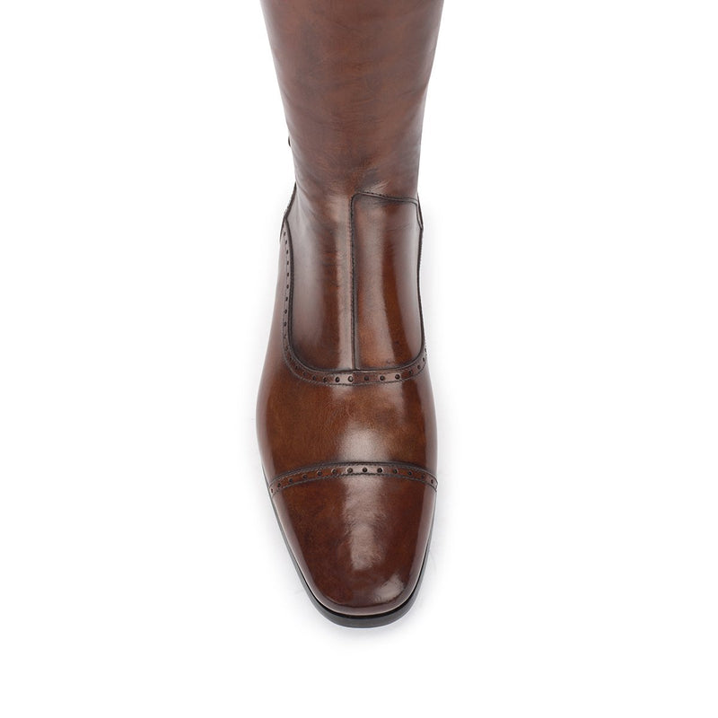 33202, Brown Standard riding boots, vista 5