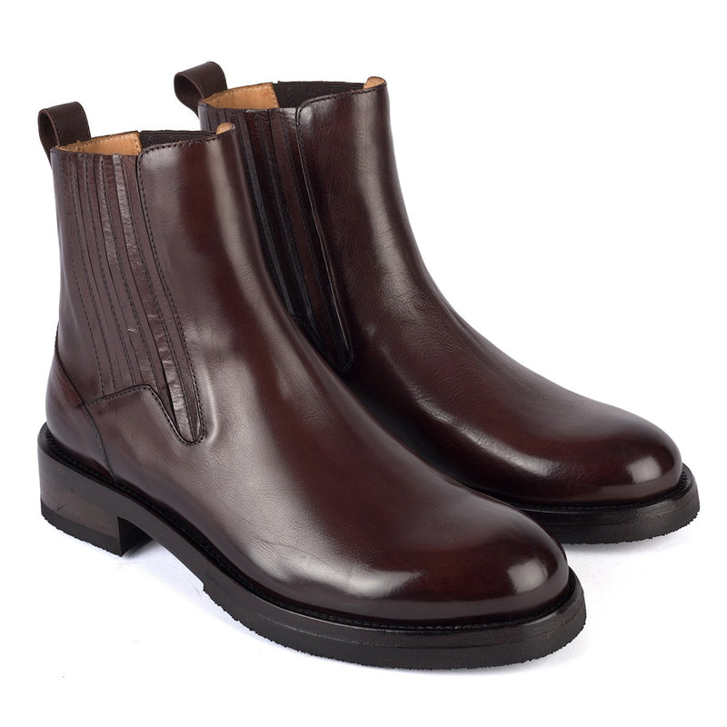 AMINA 54020<br>Chocolate chelsea boots