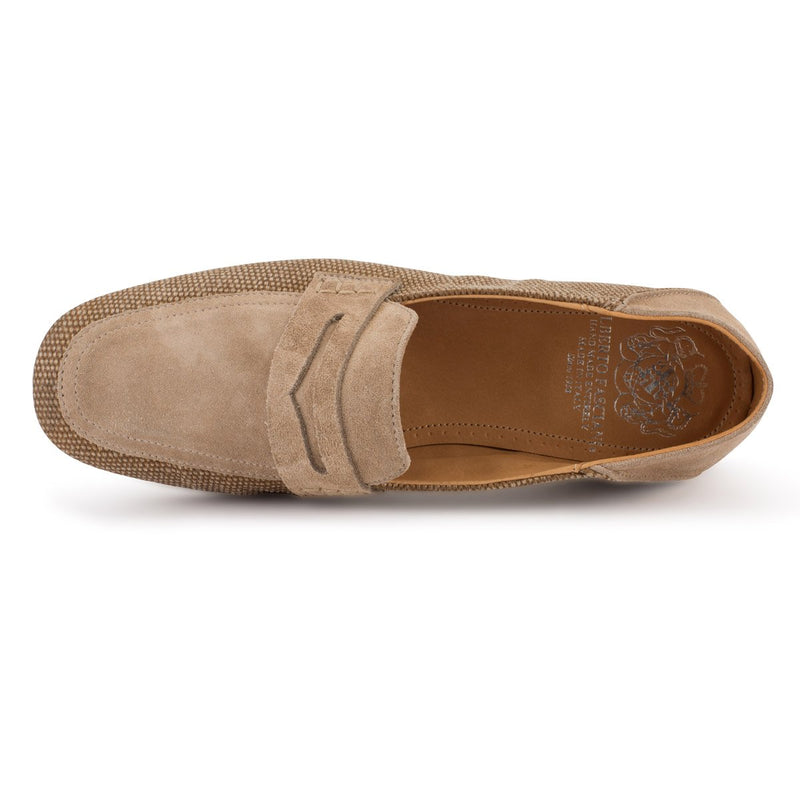 ZOE 56043<br>Linen loafer color sand